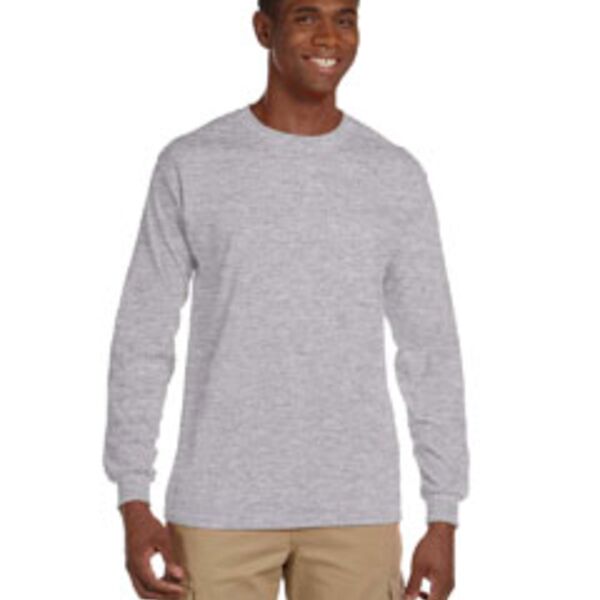 Adult Ultra Cotton® 6 oz. Long-Sleeve Pocket T-Shirt Thumbnail